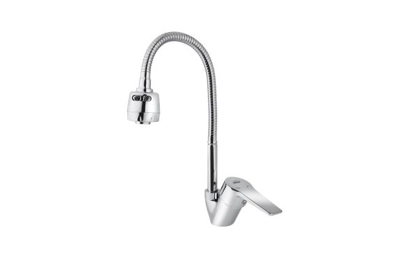 Смеситель VIKO кухня боковой с гибким изливом Ø40 с гайкой