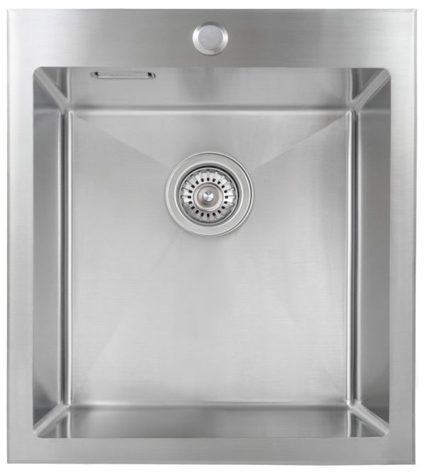 Мойка из нержавейки KAISER 450x510x200*3.0+1.2mm (цвет покрытия: сталь) /сифон