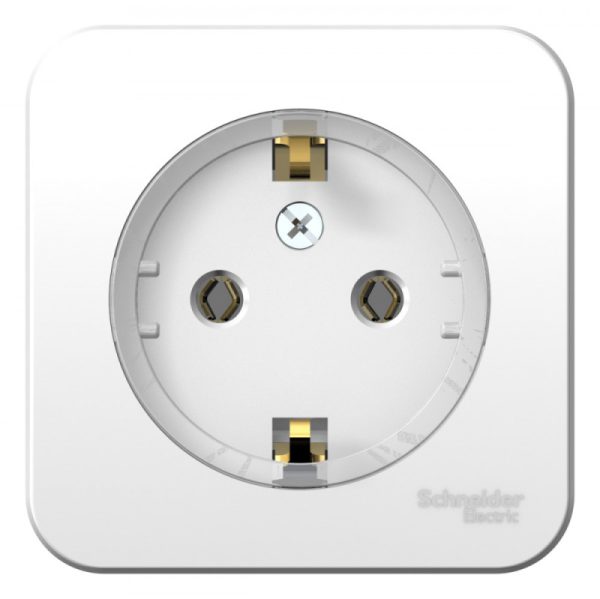 Розетка ОП 1-мест. з/к (компакт) изол.пл.16А, 250В, белый BLANCA (упак.12)