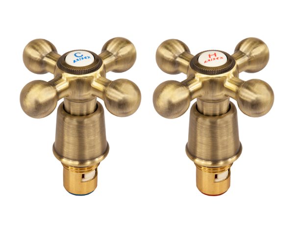 Маховик KAISER крест. с кран-буксой в коробке. бронза