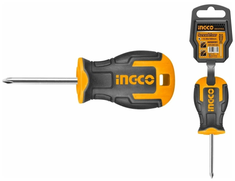 Отвертка крестовая PH2*38 мм INGCO HS68PH2038 Отвертка крестовая PH2*38 мм INGCO HS68PH2038