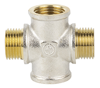 Крест 1/2" г/ш/г/ш (ник/латунь) WaterMark