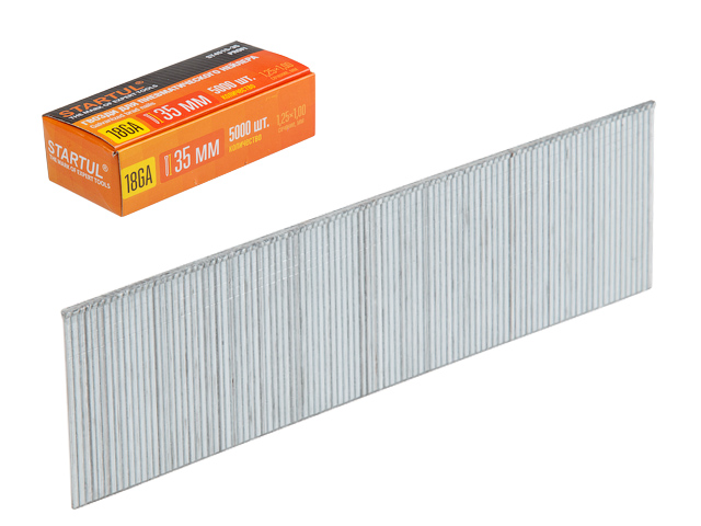 Гвозди для нейлера 35 мм тип 18GA STARTUL PROFI 5000 шт Гвозди для нейлера 35 мм тип 18GA STARTUL PROFI 5000 шт