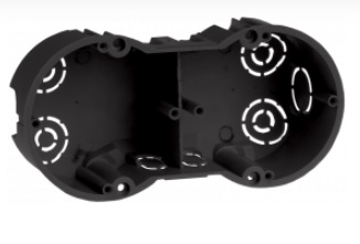 Коробка установочная 2 места d141x70x45 для твердых стен (с саморезами) КМ40007 ИЭК