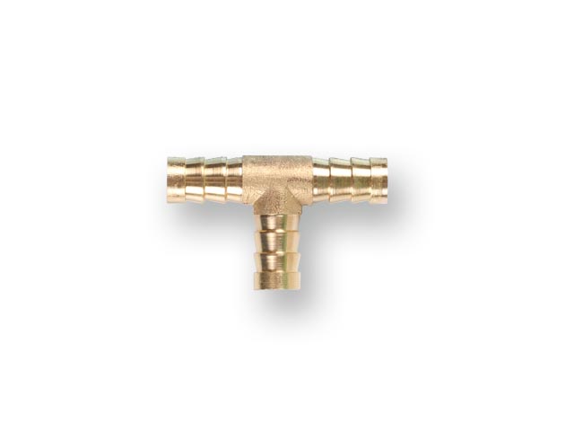 Переходник соединение елочка 10 мм Т-образное латунь ECO AB-T-E10 Переходник соединение елочка 10 мм Т-образное латунь ECO AB-T-E10