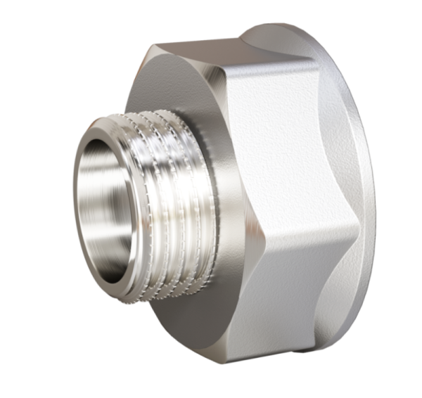 Переходник 3/4" НРx 1"ВР никель LD Pride