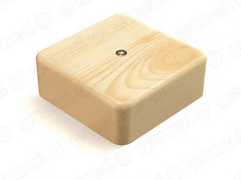 Коробка распаячная открытой установки 100х100х44 IP40 цвет сосна (25шт)