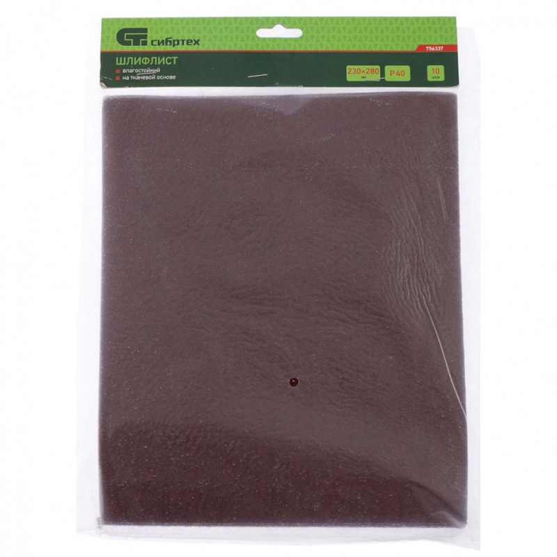 Шлифлист на бумажной основе водостойкий P 40 Шлифлист на бумажной основе водостойкий P 40