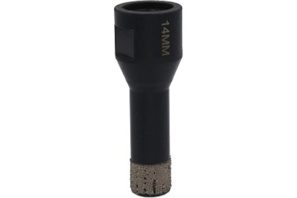 Коронка 14 мм под УШМ керамогранит гранит Super Hard Hilberg