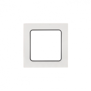 Стокгольм Рамка 1-местная белая с линией цвета черный EKF PROxima