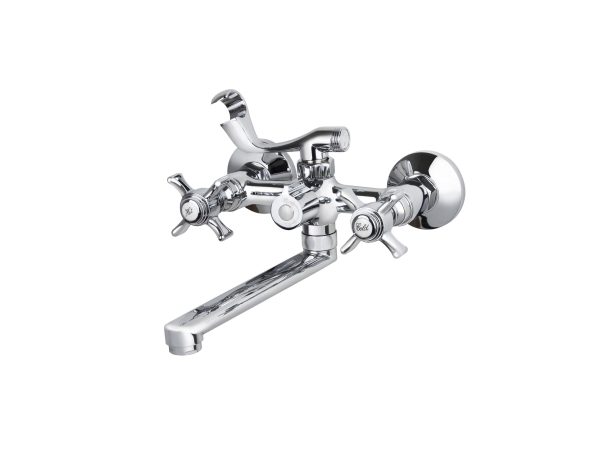 Смеситель VIKO ванна к/н крест (кер/переключатель) излив 18см (латунь)