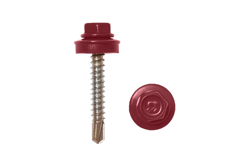 Саморез кровельный RAL 3005 5,5х19 (250 шт.)