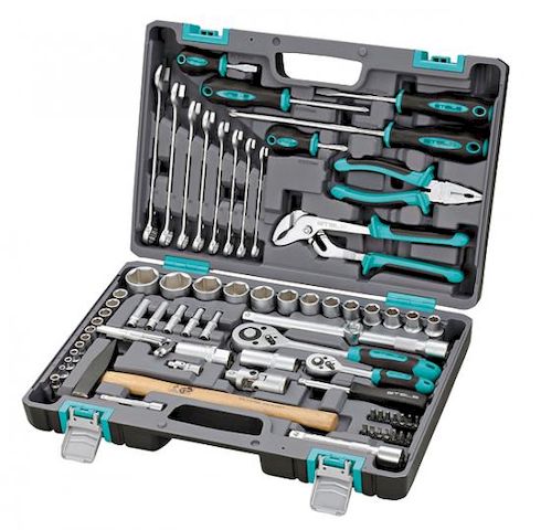 Набор инструментов 76 предметов 1/2" 1/4" STELS