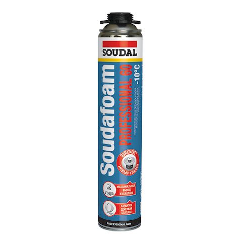 Пена монтажная проф Соудал PROFESSIONAL 60 зима -10°С 750мл