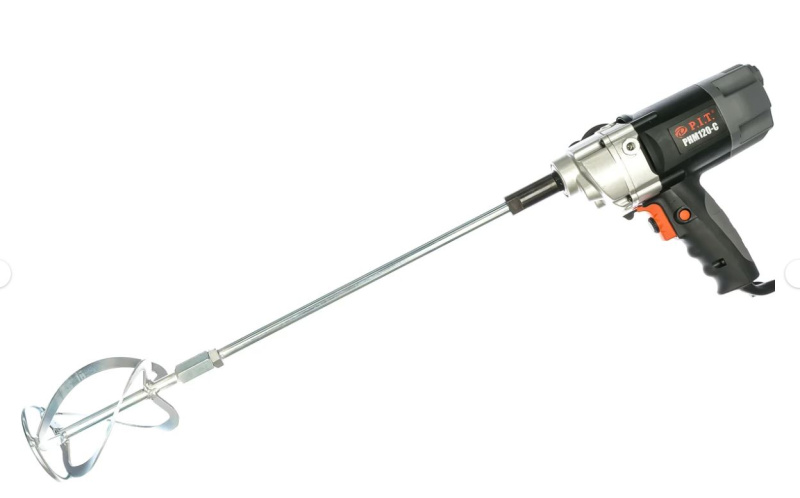 Дрель миксер PIT PHM120-C 1050Вт, патрон 16мм., 0-550об/мин шнек, 2 доп рук