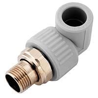 Угол полипропиленовый с американкой НР 20х1/2" (100/25)