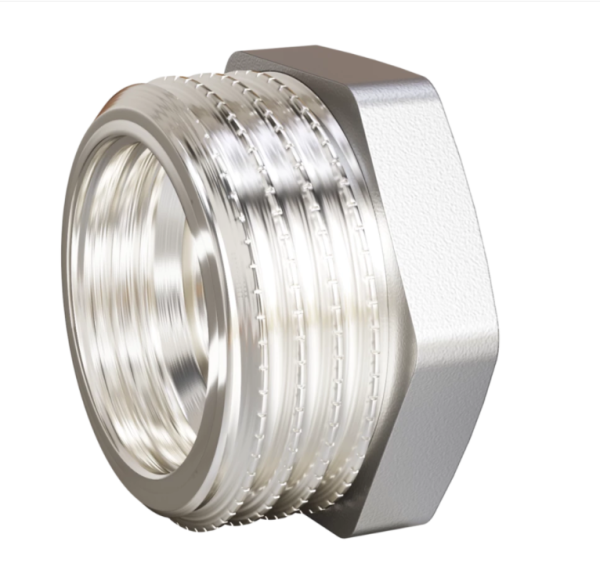 Футорка 1/2" НР x 3/8" ВР никель LD Pride (230) (бирка)