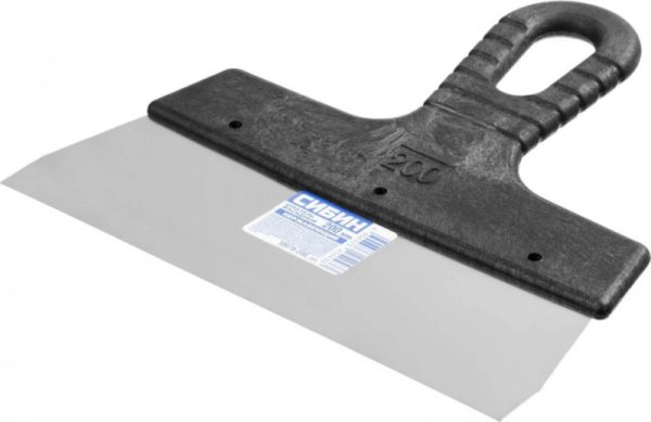 Шпатель 200 мм фасадный нержавеющая сталь СИБИН
