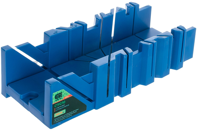 Стусло пластмассовое 300*90 мм 6 углов для запила Сибртех 22576 Стусло пластмассовое 300*90 мм 6 углов для запила Сибртех 22576