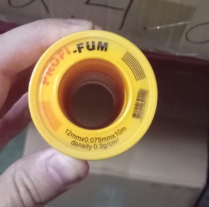 Лента ФУМ 12mm*0.075mm*10m "маленькая" (ProFi) по 10шт