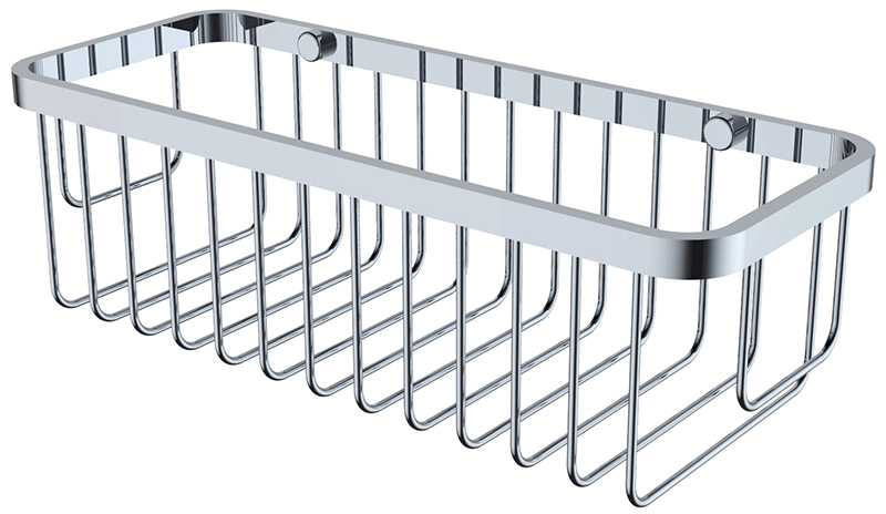 Полка настенная прямая KAISER 300*120*90, хром (нерж. сталь)