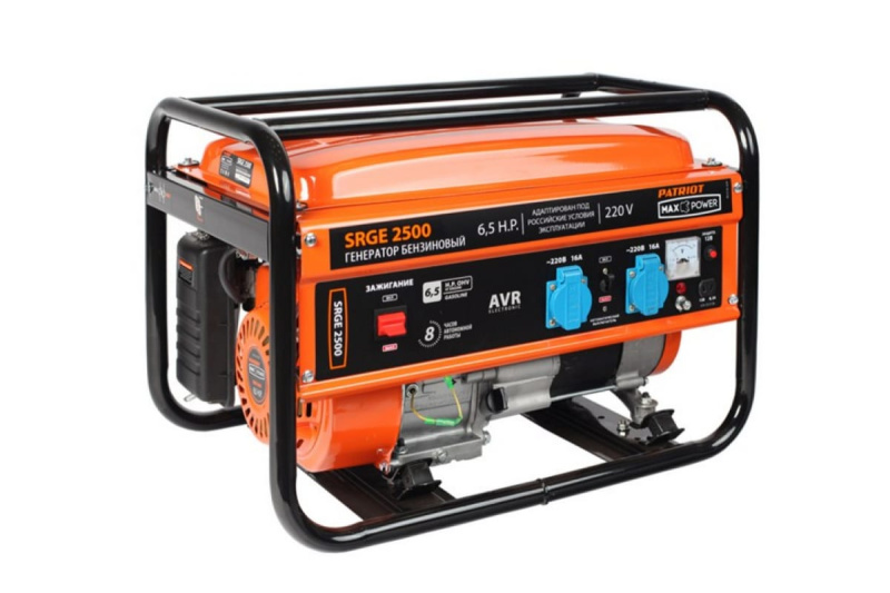 Бензогенератор 2200 Вт PATRIOT Max Power SRGE 2500 Бензогенератор 2200 Вт PATRIOT Max Power SRGE 2500