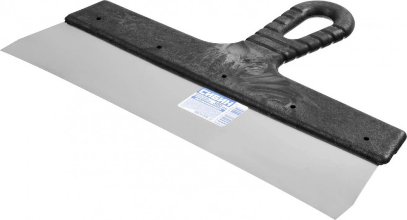 Шпатель 300 мм фасадный нержавеющая сталь СИБИН Шпатель 300 мм фасадный нержавеющая сталь СИБИН