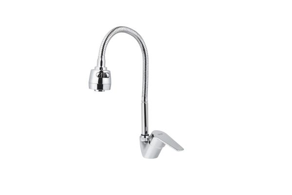 Смеситель VIKO кухня боковой с гибким изливом Ø35 с гайкой