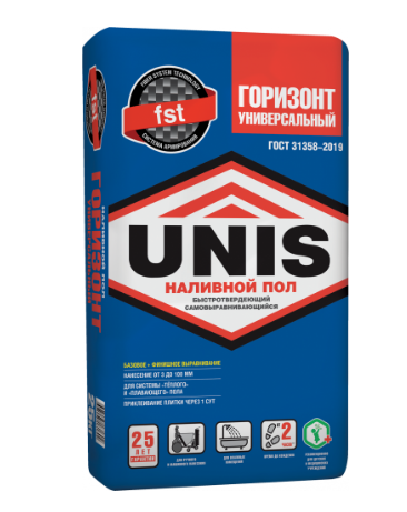 Наливной пол Горизонт УБТ универсальный ЮНИС