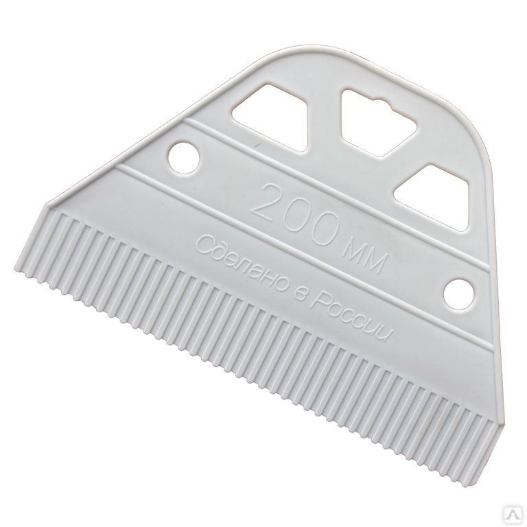 Шпатель зубчатый A2 200 мм для нанесения клея пластиковый 316-5200 Шпатель зубчатый A2 200 мм для нанесения клея пластиковый 316-5200