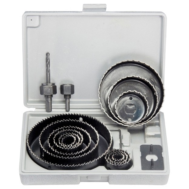 Набор кольцевых пил по дереву 19-127 мм 12 предметов MATRIX 70472