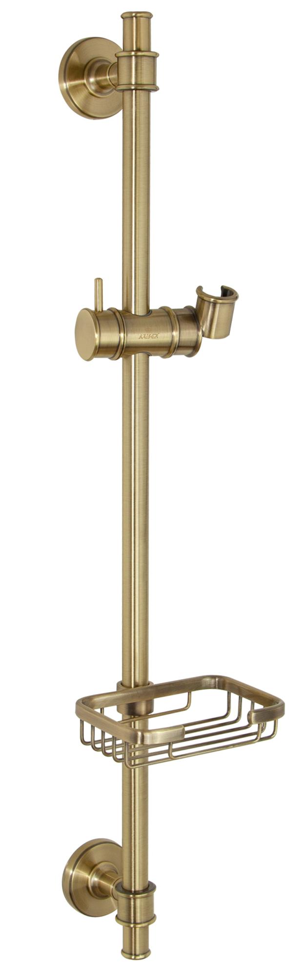 Душевая стойка KAISER металл + мыльница /Бронза/ Душевая стойка KAISER металл + мыльница /Бронза/