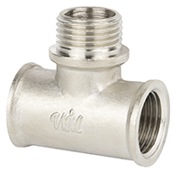 Тройник 1/2" г/ш/г (ник/латунь) WaterMark