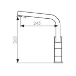 Смеситель KAISER Sonat кухня Ø35, однорукий, боковой под фильтр Смеситель KAISER Sonat кухня Ø35, однорукий, боковой под фильтр