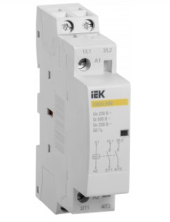 Контактор модульный КМ20-20М AC IEK (упак.120/8)