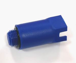 Заглушка длинная 1/2 пластик, синяя