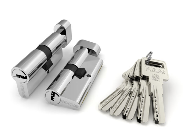 Цилиндровый механизм с вертушкой R602/90 mm (40+10+40) CP хром 5 кл.//FUARO