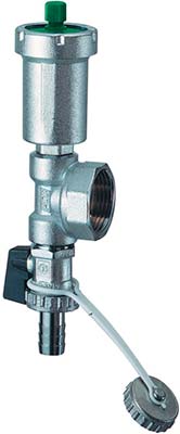 FAR Хр. узел с выпус. возд. и сливн. кр. 1"