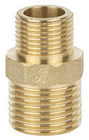 Ниппель переходной 3/4х1/2" (латунь) KAISER