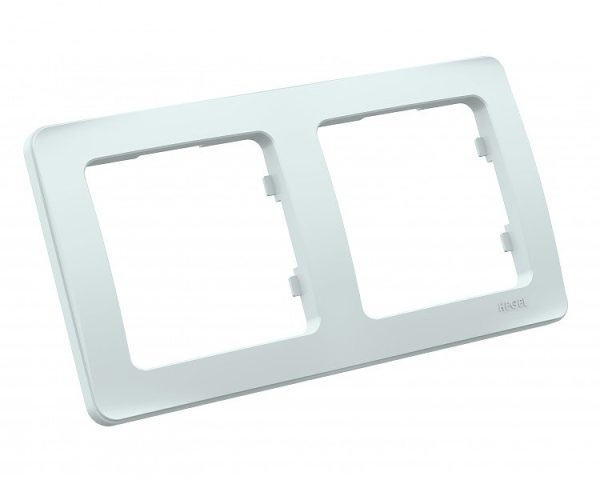 Рамка двухместная MASTER, цвет белый (упак. 30)