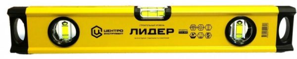 Уровень 400 мм 3 колбы ЛИДЕР Л14-400