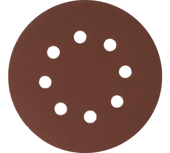 Круг шлифовальный 125 мм P240 5 штук перфорированный Сибртех