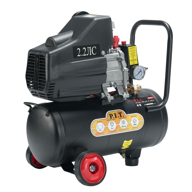 Компрессор пневматический PIT PAC24-С 1500Вт Компрессор пневматический PIT PAC24-С 1500Вт