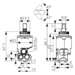 Картридж KАISER Ø35 для смес. серии 22144