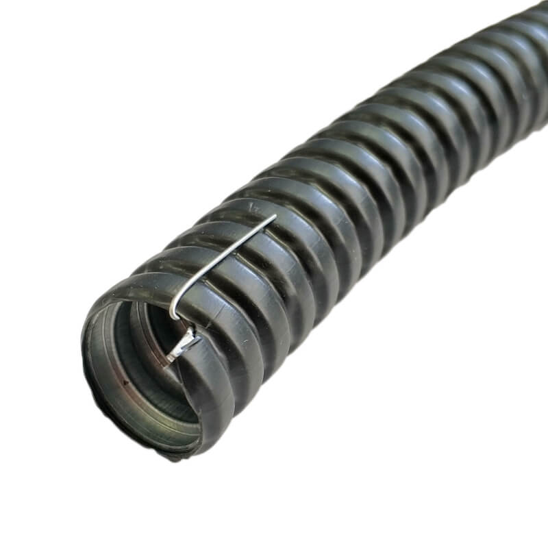 Металлорукав в ПВХ изоляции МРПИ-НГ 20 d20мм черный с протяжкой (50 м) ЗЭТА