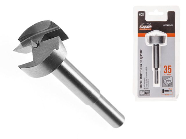 Сверло Форстнера 35 мм GEPARD Сверло Форстнера 35 мм GEPARD