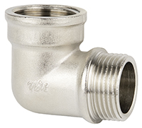 Уголок 3/4" г/ш (ник/латунь) WaterMark с ограничителем (10шт)