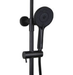 Душевая система KAISER Cezar с термостатом (стац. лейка Ø250mm), черный матовый