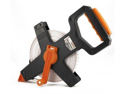 Рулетка геодезическая 50 м*12.5 мм фиберглассовая лента Tulips II12-550