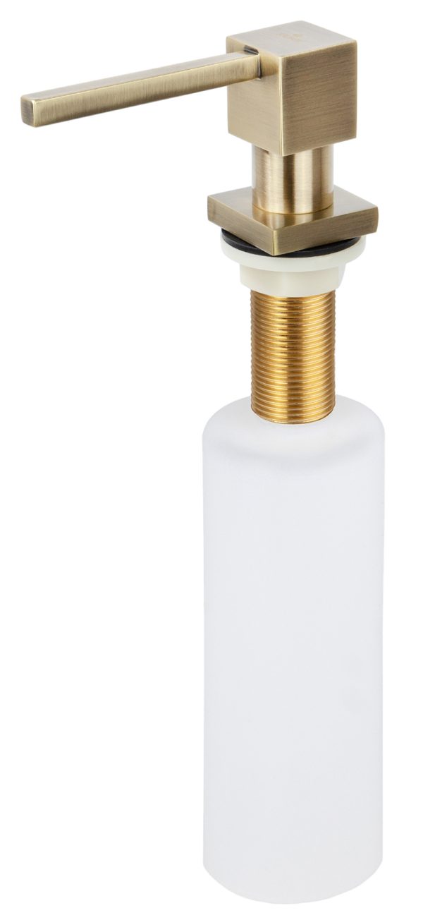 Дозатор KAISER для моющих средств встраиваемый, 350мл /Латунь,пластик /Бронза